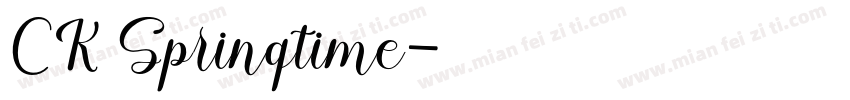 CK Springtime字体转换